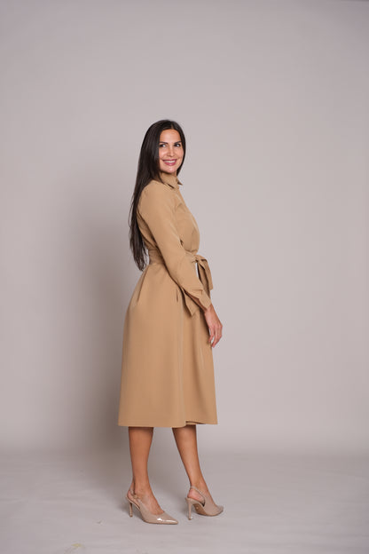 Aveline Dress Beige