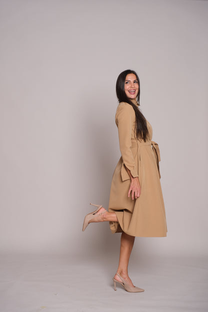 Aveline Dress Beige