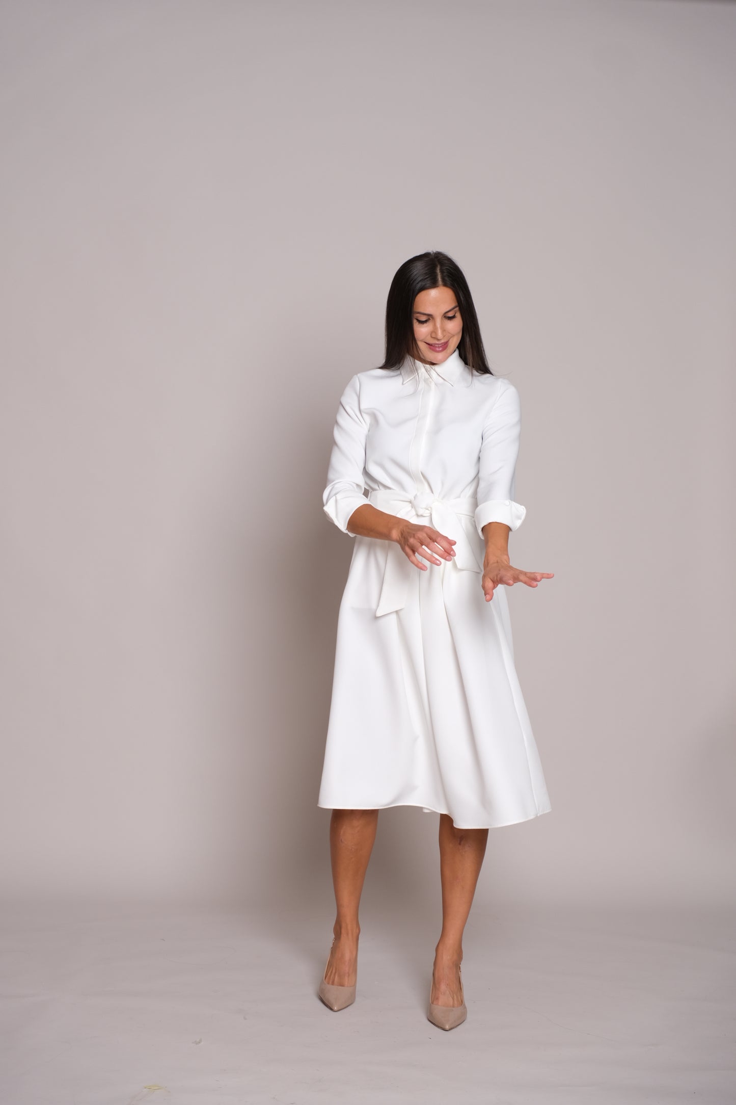 Aveline Dress White