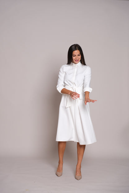 Aveline Dress White