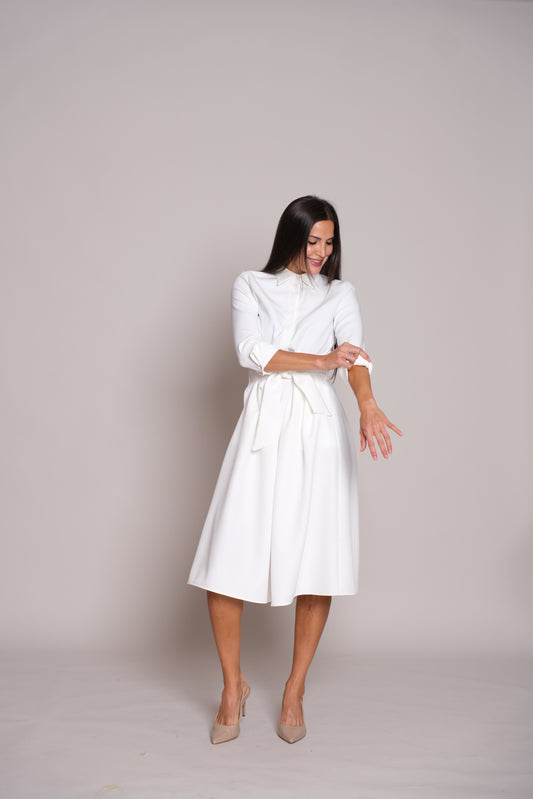 Aveline Dress White