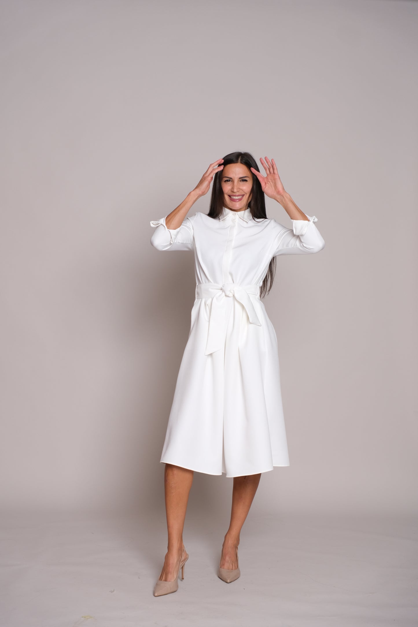 Aveline Dress White