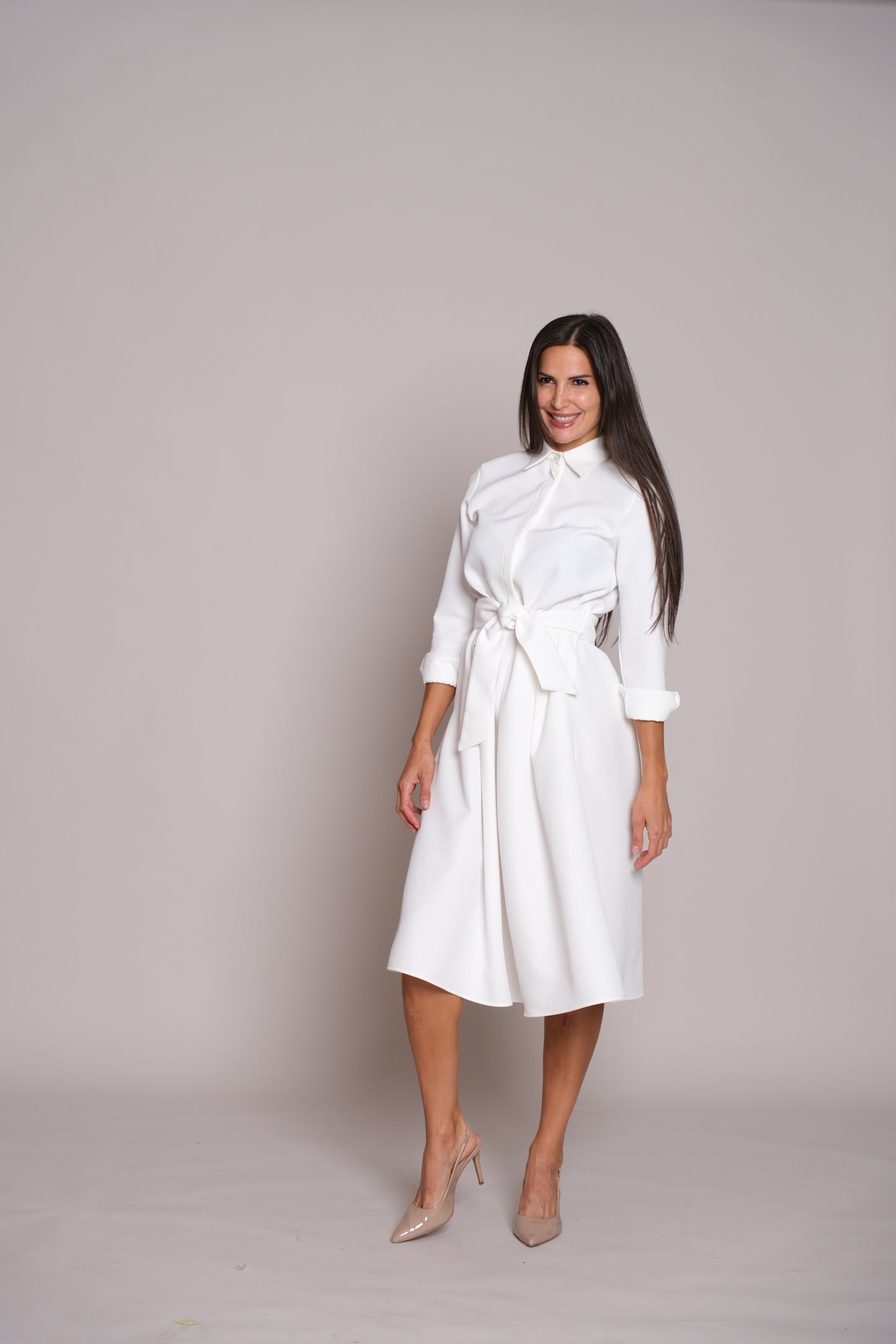 Aveline Dress White