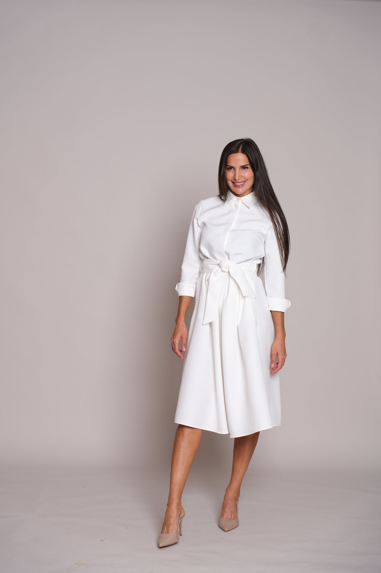 Aveline Dress White