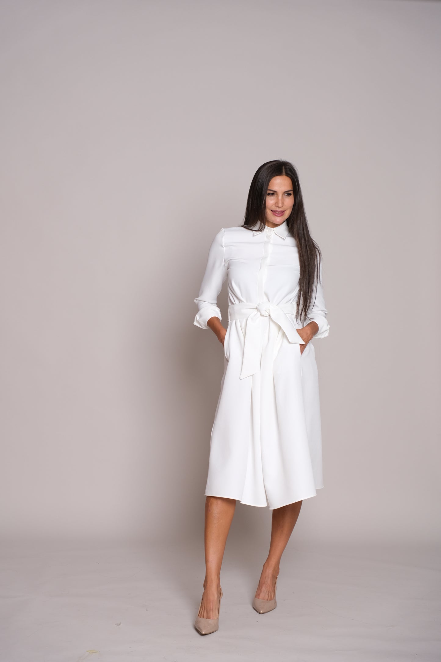 Aveline Dress White