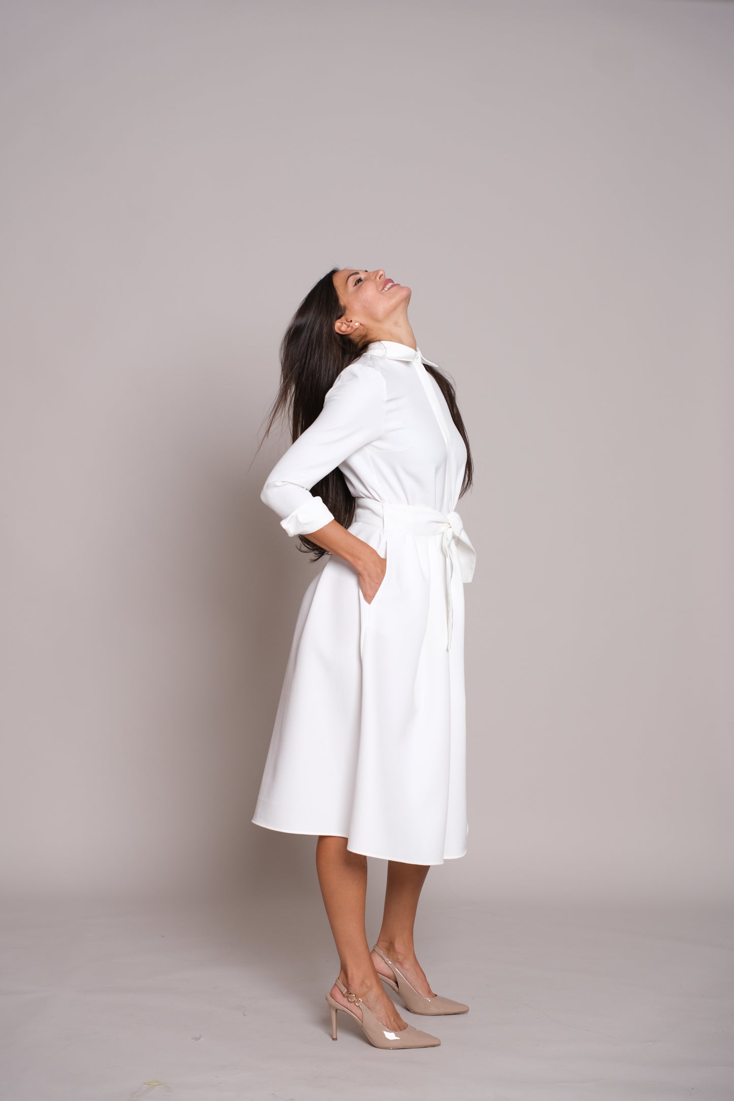 Aveline Dress White