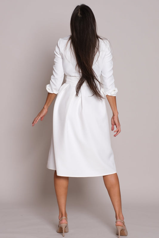 Aveline Dress White