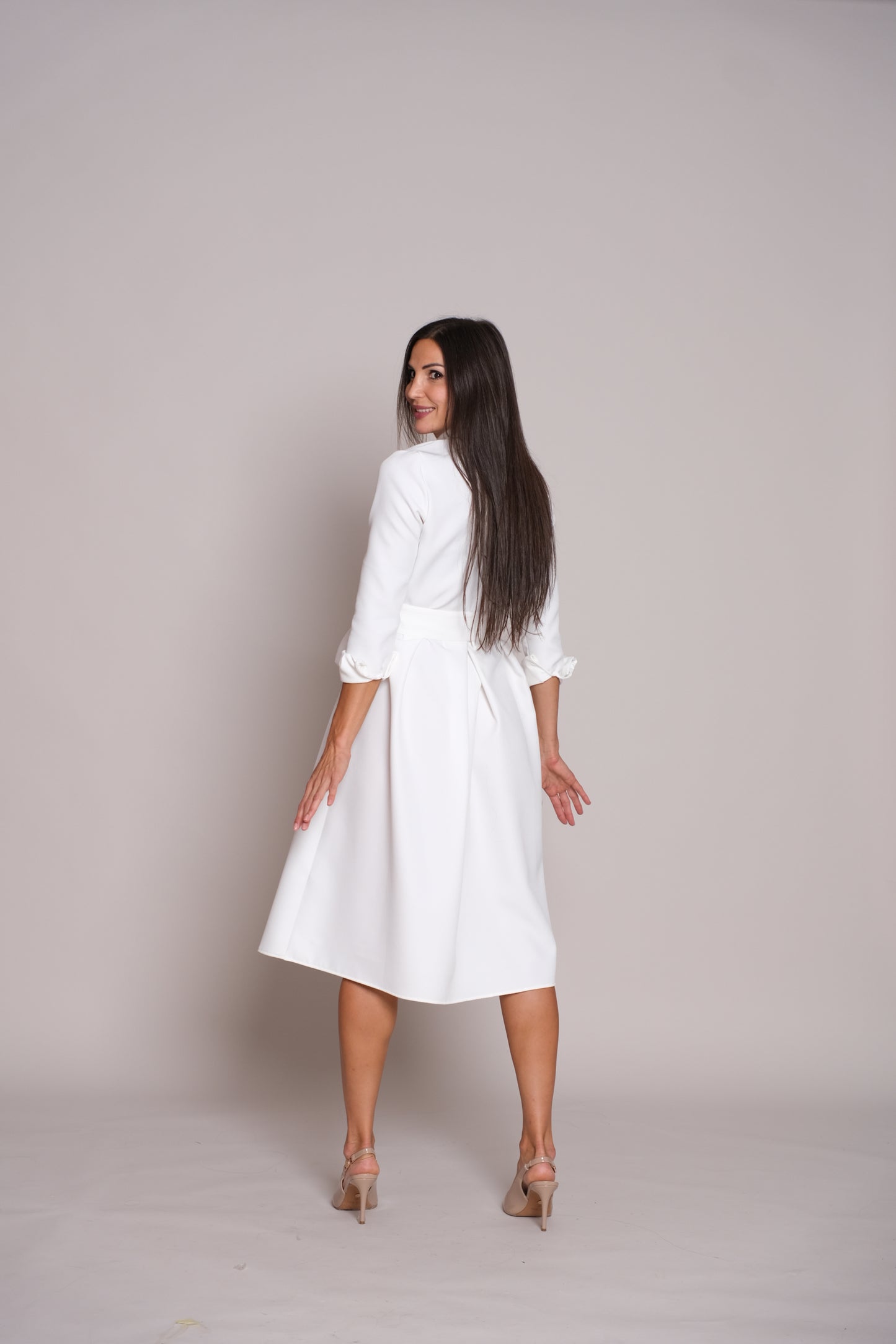 Aveline Dress White