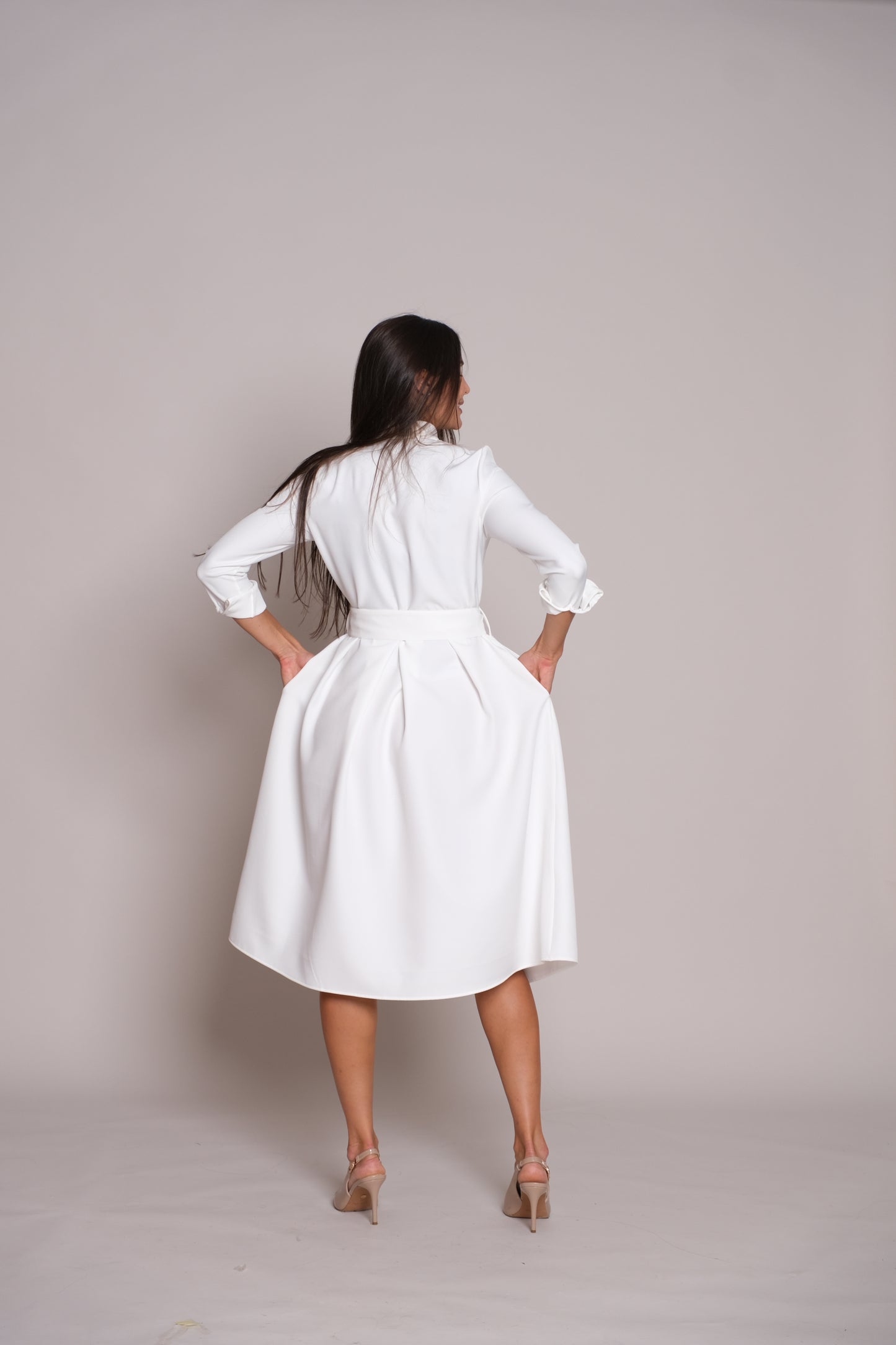 Aveline Dress White