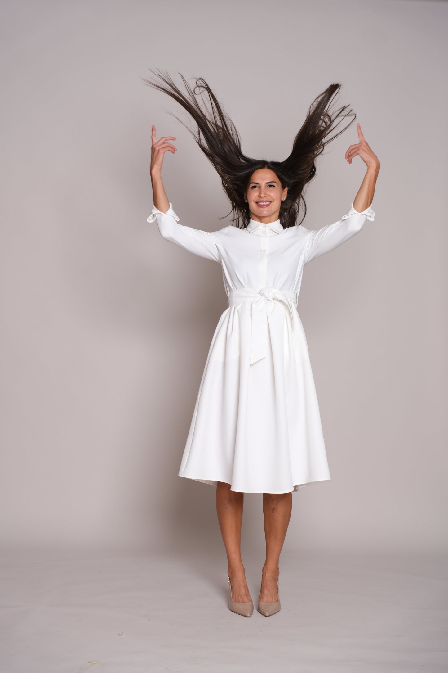 Aveline Dress White
