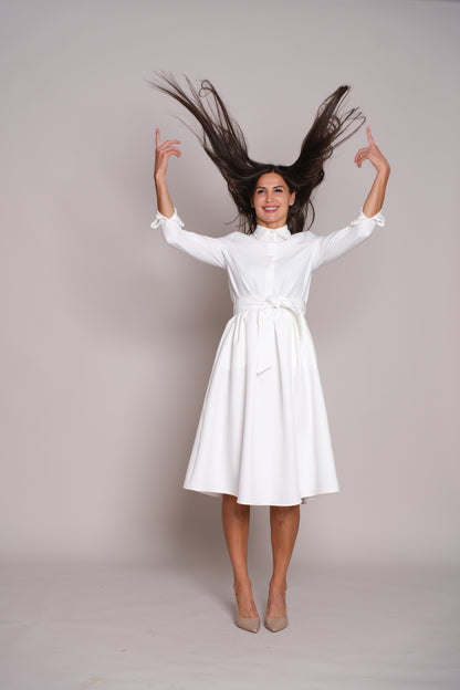 Aveline Dress White