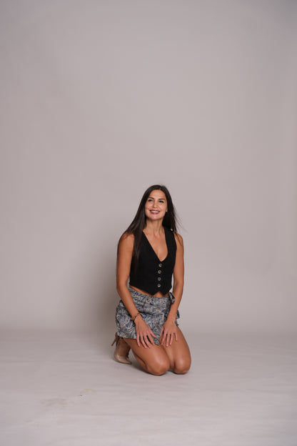 Flora Skort Blue