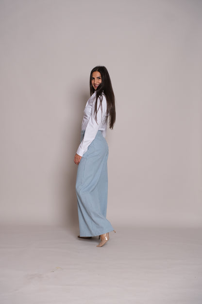 Skyline Trousers Blue Stripe