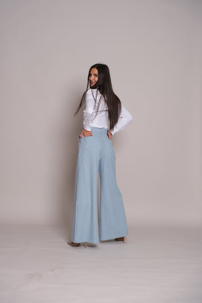 Skyline Trousers Blue Stripe